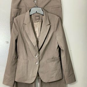 The Limited Suit- Dark Milk Chocolate Blazer sz 8, pant 12